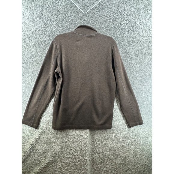 Banana Republic Long Sleeve Quarter Zip Sweater Brown Size Small - Picture 2 of 8